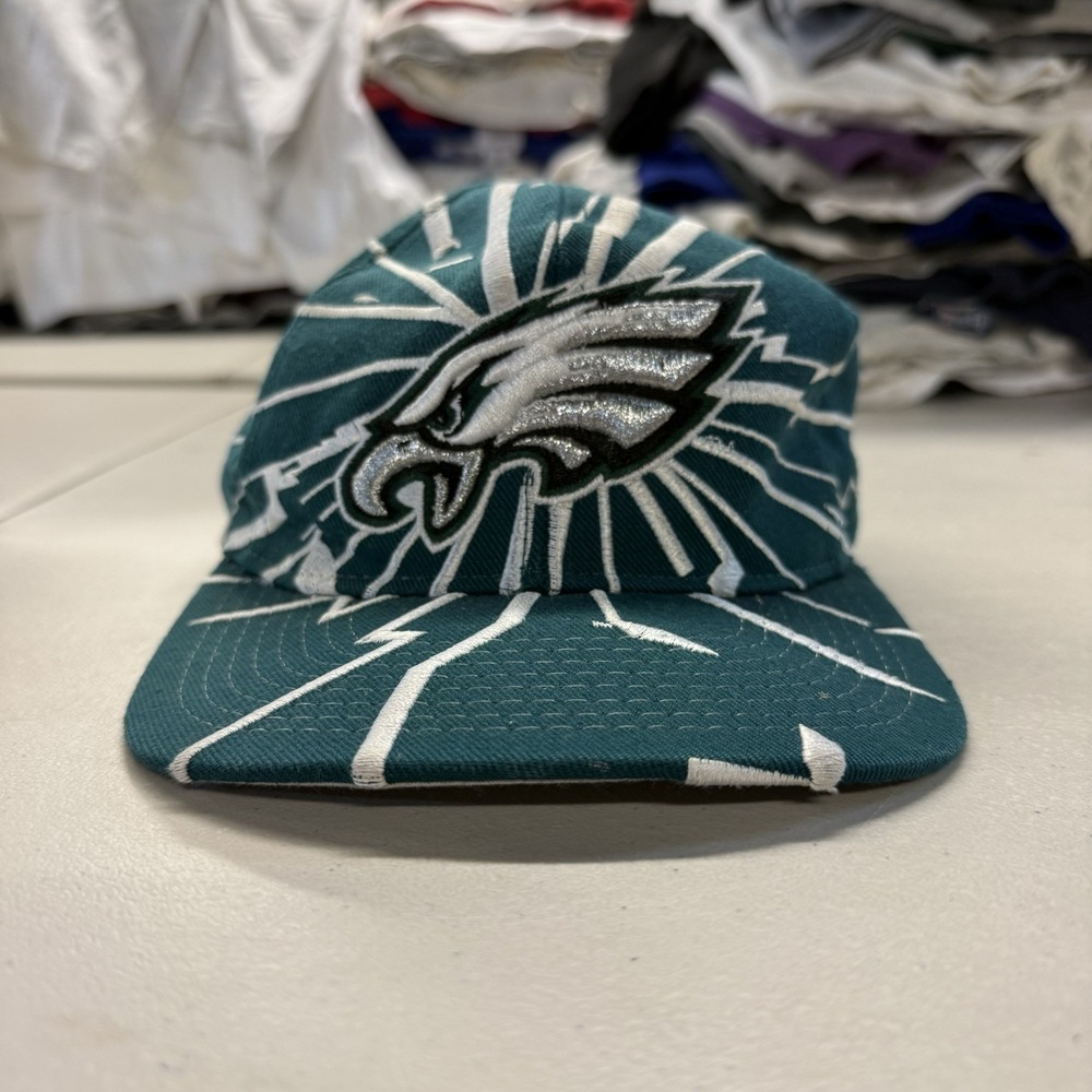 Vintage 90's Philadelphia Eagles Starter Collision Lightning NFL Snapback Hat